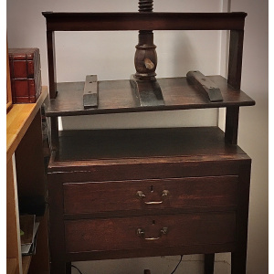 A fine Georgian Oak Book or Linen Press
