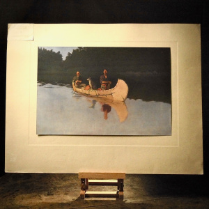 Prints by Frederic Remington - An Evening on a Canadian Lake