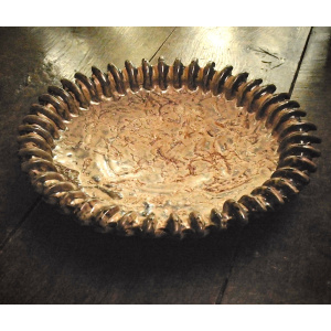 A Hand-Made High-Fired Ceramic Dish by David Brown, Merriott, Somerset
