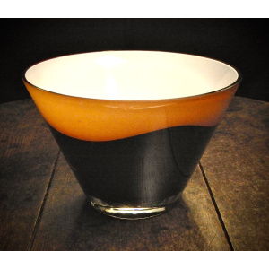 A Large Cased-Glass Bowl