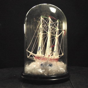 A Spun Glass Seascape in its Dome