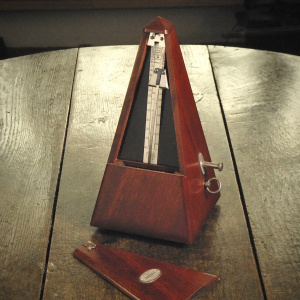 A Maelzel Patent Metronome by Paquet, No. 1192886