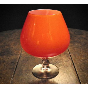 A Cased-Glass Vase by Lindshammar (Sweden)