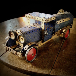 A Vintage Blue Petrol Tanker