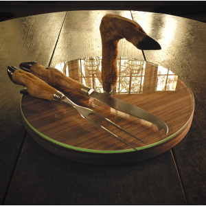 A French Deer-Slot Cheeseboard