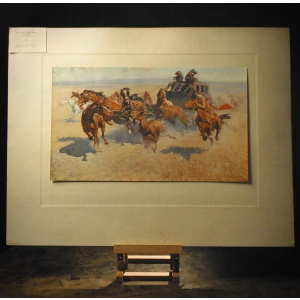 Prints by Frederic Remington - Downing the Nigh Leader