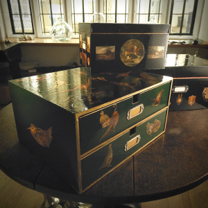 A Hand-Decorated and Varnished Box