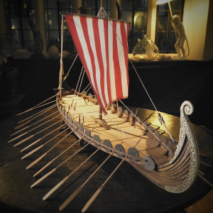 A Finely-Detailed Model of the Oseberg Ship, circa. 834 AD